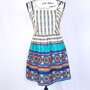 City Triangles Strapless Multicolored Mini Dress, Size 11, NWOT